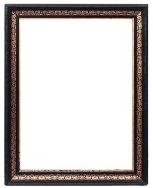 Frame with relief decorations in gold, Tuscany, &#39;800     
