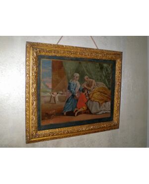 Painted on Venetian glass of the eighteenth century     
