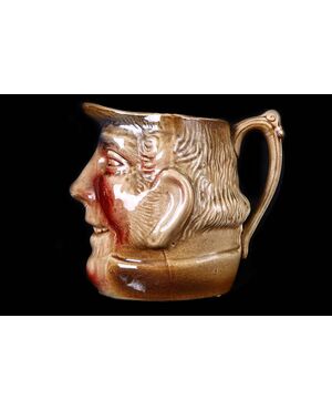 English ceramic beer mug from the early 1900s     