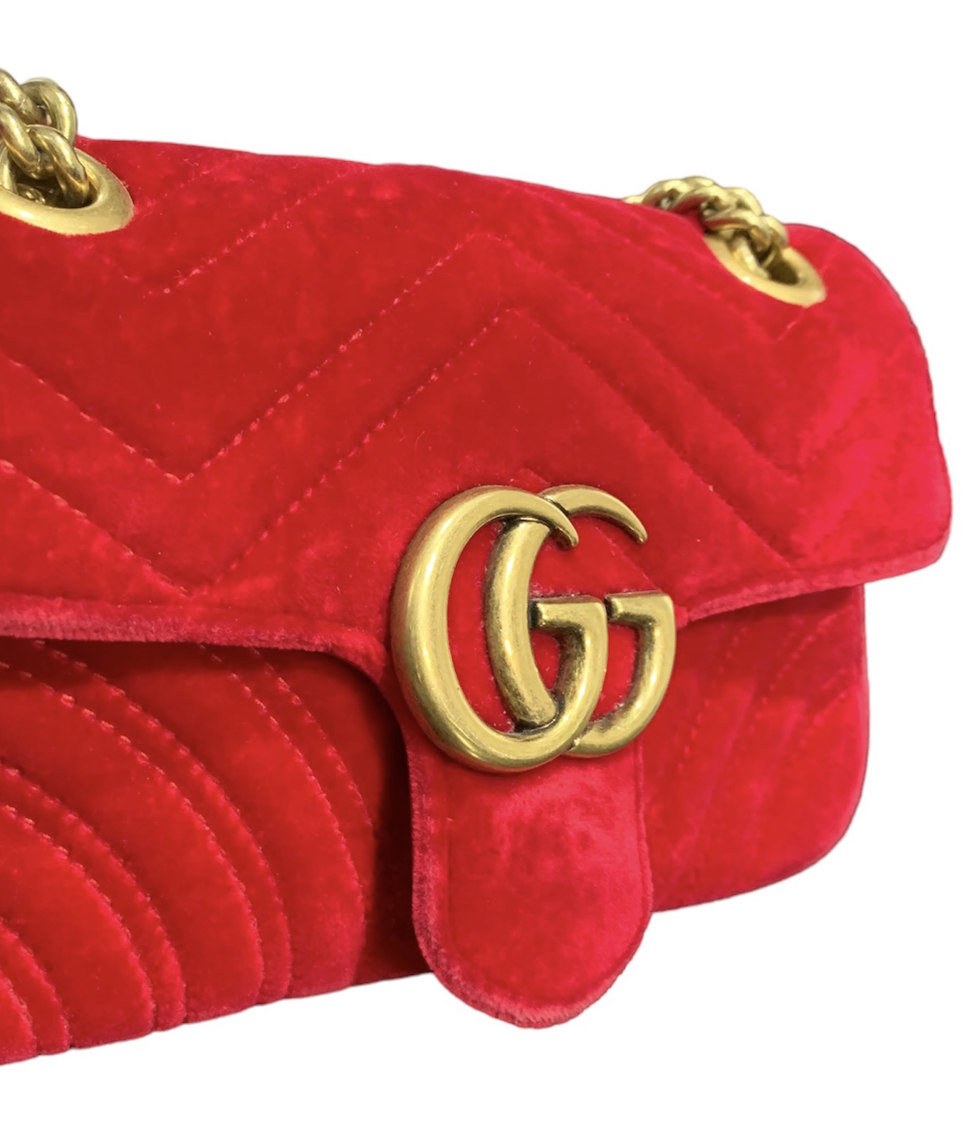 Gucci marmont hot sale rossa velluto