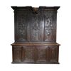 Sideboard in carved walnut, Piedmont, 17th century     