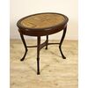 Neoclassical coffee table in molded wood and oval top in flowery alabaster, Sicily, late 18th century     