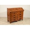 Chest of drawers with flap in veneered and inlaid wood, Piedmont, early 18th century     