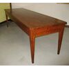 Antique rectangular table in solid elm. Italy, early 1800s.     