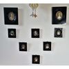 30. Gruppo  di sette miniature dipinte ad olio su avoriolina