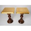 Coppia di tavolini con piano dorato - M/312 -