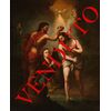 Oil painting on canvas, raff: Baptism of Christ: epoch: first half of the 700     