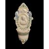 Acquasantiera piemontese decorata con effige della Madonna col Bambino XVIII secolo 