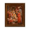 Dipinto olio su tela  raffigurante"Gesù davanti al Sinedrio"  XVIII
