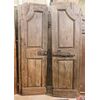ptcr298 portoncino centinato noce, '700, piemontese, mis. luce 130 x 228