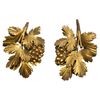 Coppia di antichi fregi dorati "uva" - O/8323 -