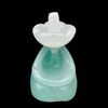 Figura di messicano seduto con sombrero in vetro pesante verde lattimo.Archimede Seguso.Murano.