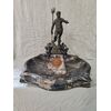 Particolare acquasantiera in marmo con Nettuno in bronzo - 50 x 50 cm - Venezia