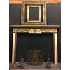 chl158 - camino in legno laccato, epoca fine '700, cm L 190 x H 147 x P 16 