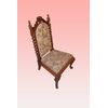 Sedia bassa da camino inglese stile Georgiano del 1800