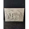Mattonella - Lupa, Romolo e Remo - 50 x 36 cm - Marmo d'Istria - Fine XIX secolo
