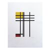 1970s Original Gorgeous Piet Mondrian "Opposition of Lines" Limited Edition Lithograph