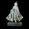 Dama mascherata in ceramica,Manifattura  Cacciapuoti.