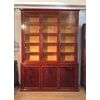French mahogany feather bookcase, mid 19th century     
