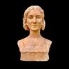 Busto in terracotta,figura femminile,firmata Georges Laethier (1875-1955),Francia.