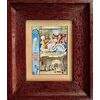 serie di 6 tempere su carta incorniciate con scene sulla produzione del vino.Francia.E.Auger. Cm 20,5x17,5 ( con cornice). Cm 11x7,5 ( senza cornice)