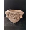 Spettacolare mortaio in marmo d'Istria - 4 Rep marinare - 46 x 46 cm