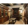 lib136 - Farmacia in noce, ep. '800, mis. laterali L 240, centrale L 170 x H 295  