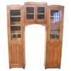 Particolare libreria rustica ad arco in abete massello primi decenni sec XX PREZZO TRATTABILE