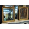 specc444 - Coppia di specchiere dorate, epoca '800, cm L 51 x H 61/64 