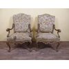PAIR OF GOLDEN ARMCHAIRS STYLE JULY XV EARLY 800     