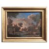 Dipinto: "Paesaggio con figure" fine '600