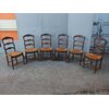 N. 6 SEDIE IN NOCE STILE PROVENZALE EPOCA FINE 800