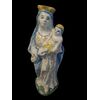 Madonna col Bambino in ceramica policroma Francia XVIII secolo 