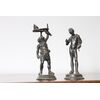 Antica coppia di personaggi in bronzo primi 800 . figure classiche 