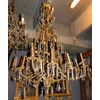 LAMP218 - Lampadario con cristalli, epoca '800, cm circonf.100 x H 150