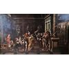 Scuola romana fine XVII secolo “Allegoria della nascita del battista"