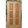 STIP237 - Placard a muro laccato, epoca '700, cm L 121 H 228 x P 12