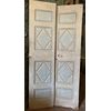 PTL619 - Porta laccata a due battenti, epoca '700, cm L 121 x H 250