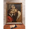 Madonna con bambino e personaggio femminile, Olio su tela, Epoca '700