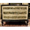  ARM173 - Comò in legno ebanizzato, XX secolo, misura cm L 130 x P 60 x H 95 