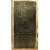 PTIR250 - Porta in legno laccato e scolpito a decori geometrici, misura cm L 88 x H 190 x P 2,5 cm