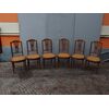 N. 6 SEDIE IN NOCE STILE NAPOLEONE III FRANCIA