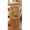  ptir388 porta stondata in larice,ccon finestra, mis. h cm 200 x 75 cm  