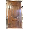 pti637 - porta in pioppo con telaio, XVIII secolo, misura cm l 135 x h 261  