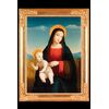 Dipinto olio su tavola Madonna con Bambino