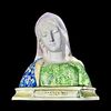 Busto di Madonna in maiolica con iscrizione ‘mater dei’ sulla base.Manifattura Minghetti.Bologna.