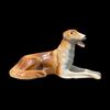 Figura di cane levriero in porcellana.Manifattura Royal Dux.Repubblica Ceca.