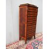 SETTIMANALE IN PALISSANDRO STILE NAPOLEONE III  FRANCIA  cm L66xP34xH129