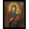 Russian School (XVIII-XIX) - Impressive Icon of Our Lady of Smolensko     