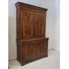 CREDENZA CON ALZATA IN NOCE STILE LUIGI FILIPPO